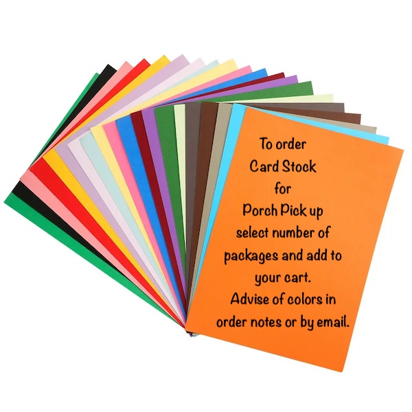 Porch Pick Up Special Order Card Stock Teaspoon of Fun