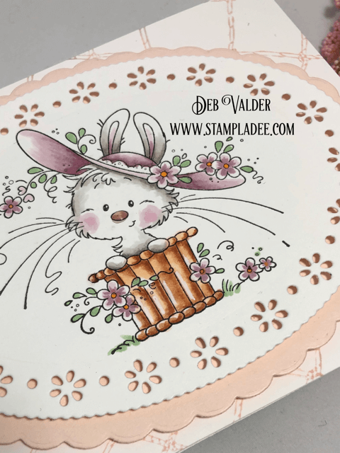 Bonnie Bunny and Spring Ovals Die is great for Easter or Mother's Day