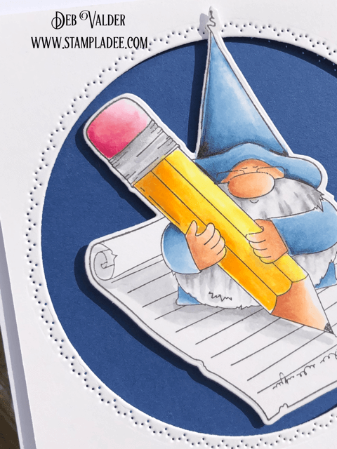 Dear Friend, I miss you Gnome with Pencil