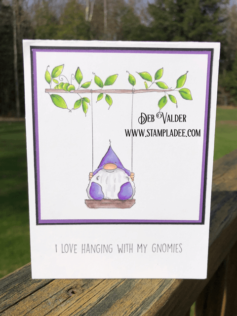 What Brings You Joy is a. Gnome on a Swing with a sneaky caterpillar