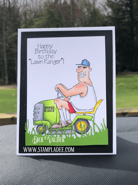 Hysterical Masculine Birthday Card is all about the Lawn Ranger!