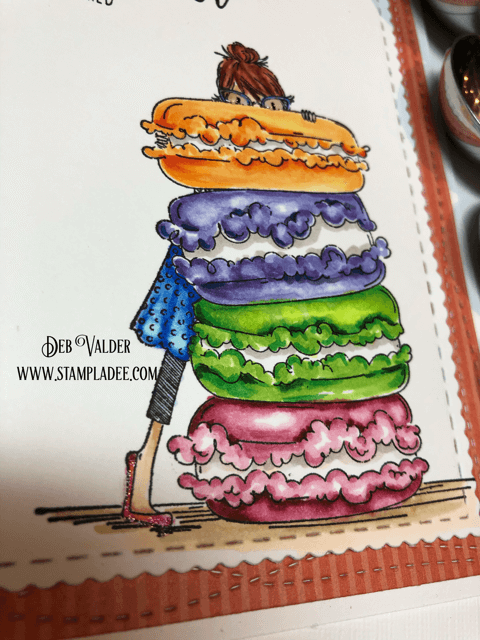 Stamping Bella's Macaron Bouquet is a sweet deal with Deb Valder