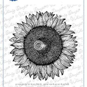 Sunflower Background Stamp -  Whimsy