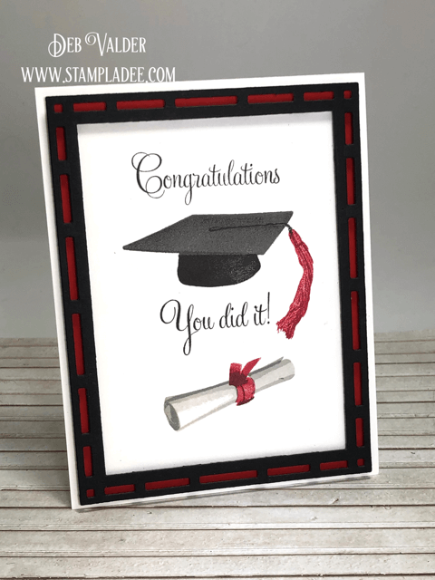 Graduation Stamping with Teaspoon of Fun