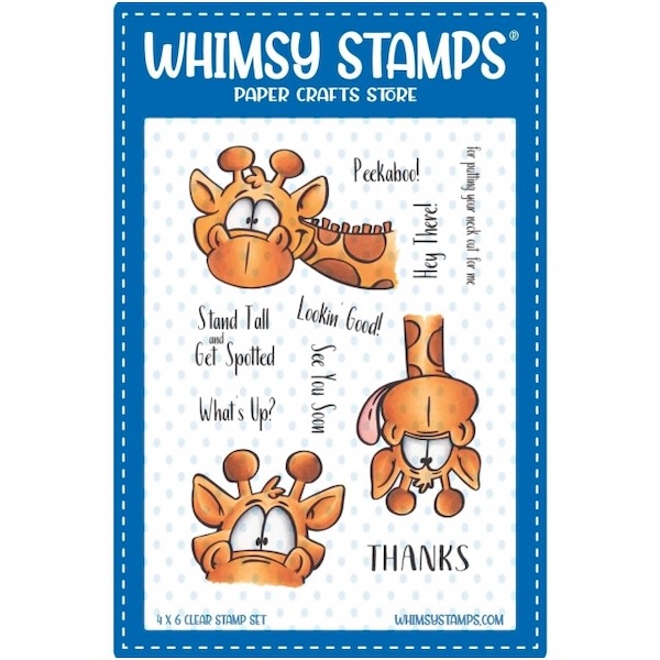 Giraffes Peeking Clear Stamp Set