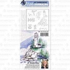 Watercolor Bible Journaling My Fortress Art Impressions 5069