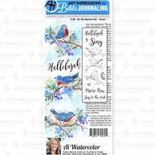 Watercolor Bible Journaling On the Sparrow Art Impressions 5130
