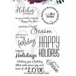 Holiday Wishes Clear Stamp Set - Teaspoon of Fun