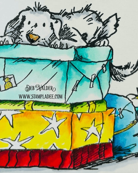 Patiently awaiting my presents. So cute! All products can be found in our Teaspoon of Fun Shoppe.