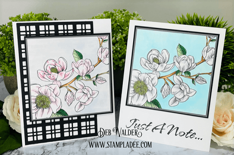 Clean and Simple Cards can be very elegant. All products can be found in our Teaspoon of Fun Shoppe.