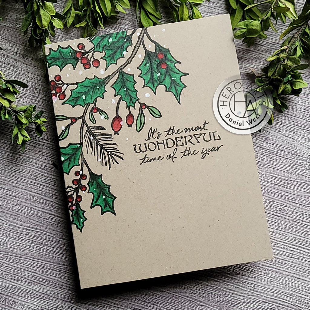 Holly Berries Stamp and Die Combo Hero Arts - Image 3