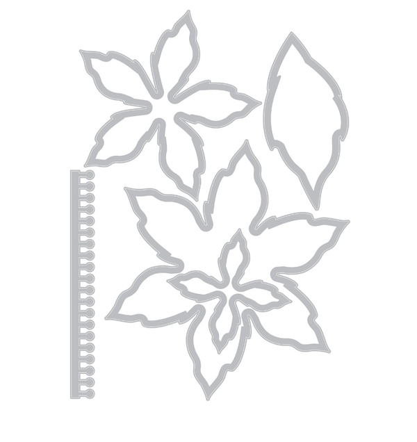 Elegant Poinsettia Thinlit die - Image 3