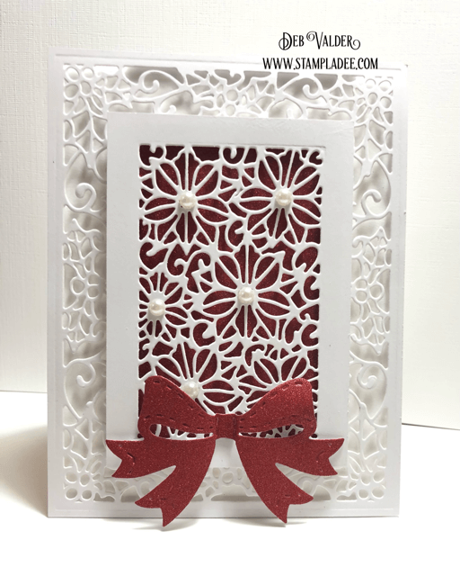 Mini Poinsettia Elegance for Christmas. All products can be found in our Teaspoon of Fun Shop at www.TeaspoonOfFun.com/SHOP