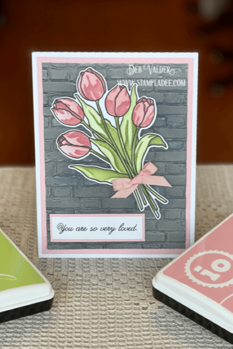 Sprinkles of Spring Tulip Bouquet. All products can be found in our Teaspoon of Fun Shop at www.TeaspoonOfFun.com/SHOP