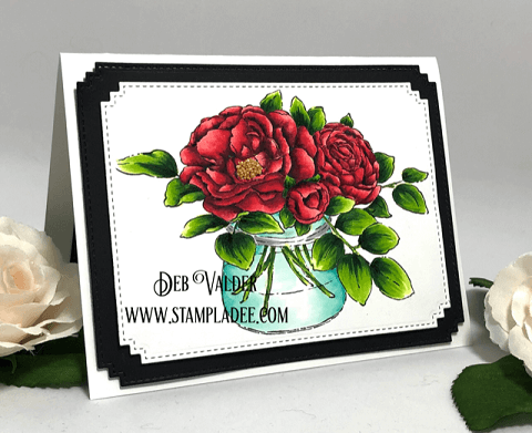 A Rose Bowl Card Tutorial. All products can be found in our Teaspoon of Fun Shoppe at www.TeaspoonOfFun.com/SHOP