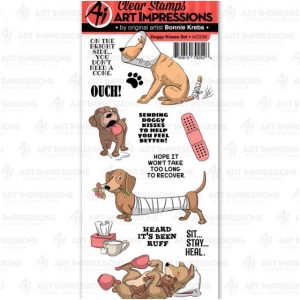 doggy kisses clear stamp set