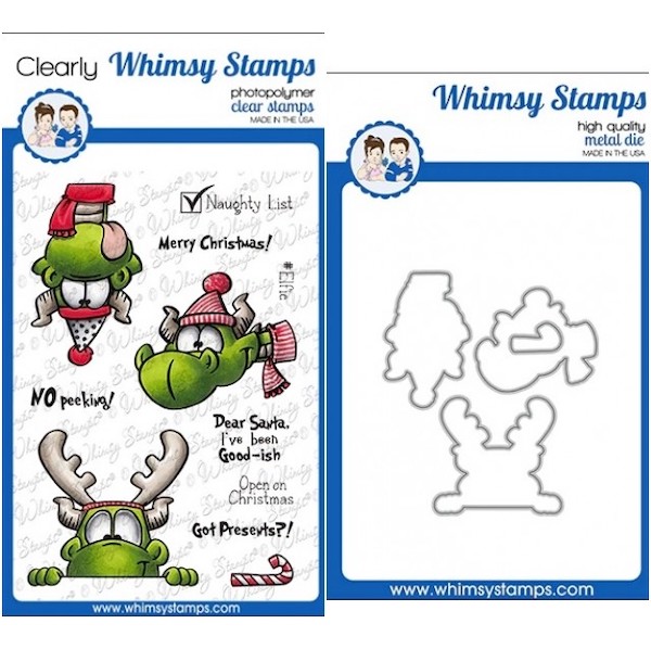 Dragon Holiday Peekers Stamp and Die Combo