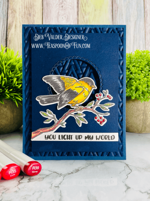 You Light Up My World. All products can be found in our Teaspoon Of Fun Paper Crafting Shop at www.TeaspoonOfFun.com/SHOP