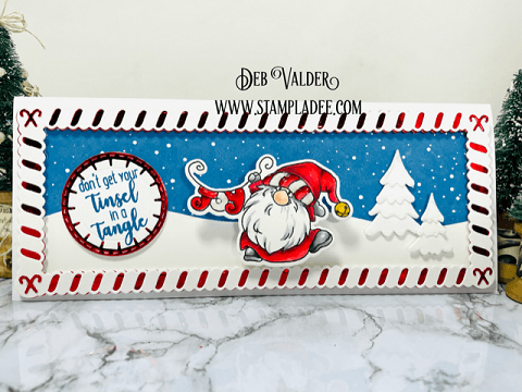 Slimline-Twisty-Frame-Die-snowy-night-Gnome-for-the-holiday-Christmas-scenic-window-die-Lg-Cloudy-Sky-Whimsy-IO-Copic-window-tree-star-Teaspoon of Fun-Deb-Valder-1