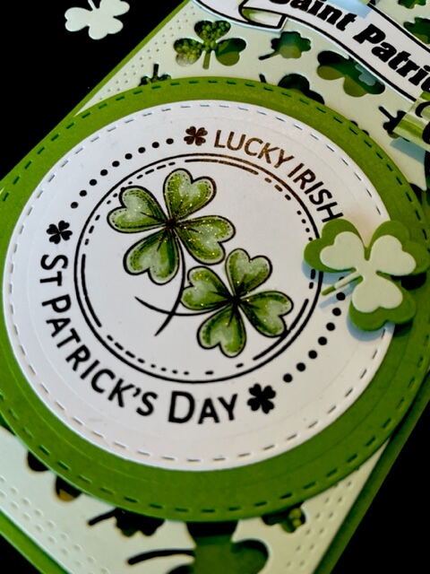 St. Patrick's Day Gold. All products can be purchased in our Teaspoon Of Fun Paper Crafting Shop at www.TeaspoonOfFun.com/SHOP