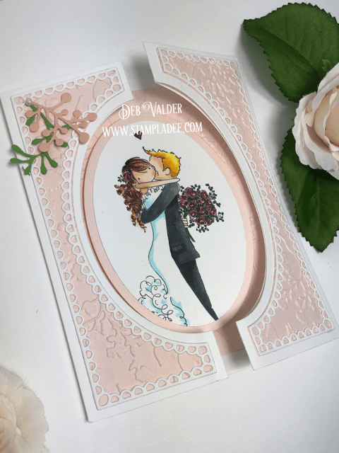 center-cut-accordion-fold-card-oval-frame-Adriana-scallop-tall-curve-border-picket-background-deb-valder-stampladee-teaspoon-of-fun-2