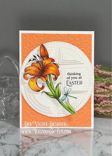 Lily Stamp and Die Combo. All products can be purchased in our Teaspoon Of Fun Paper Crafting Shop at www.TeaspoonOfFun.com/SHOP