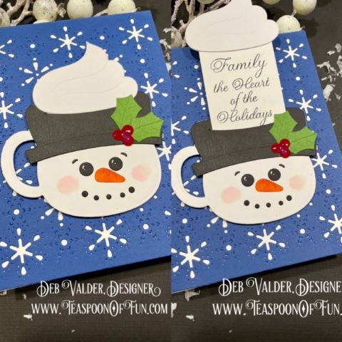Secret Message Snowman Mug. All products can be purchased from Teaspoon Of Fun's Paper Crafting Shop at www.TeaspoonOfFun.com/SHOP