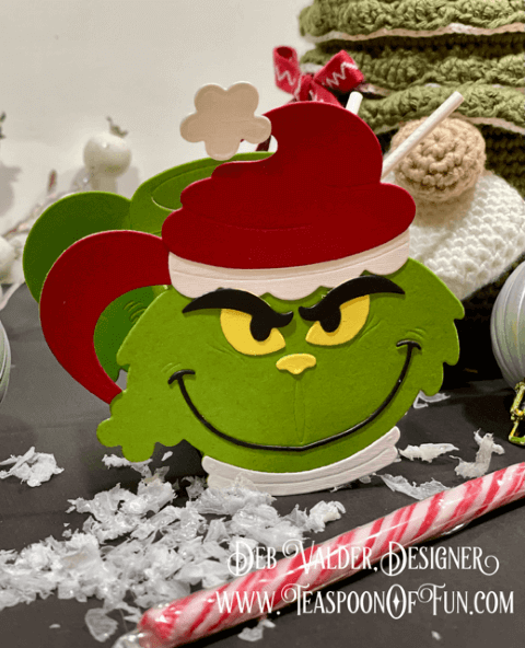 Grinch Stole Christmas Treat Box. All products can be purchased from Teaspoon Of Fun's Paper Crafting Shop at www.TeaspoonOfFun.com/SHOP