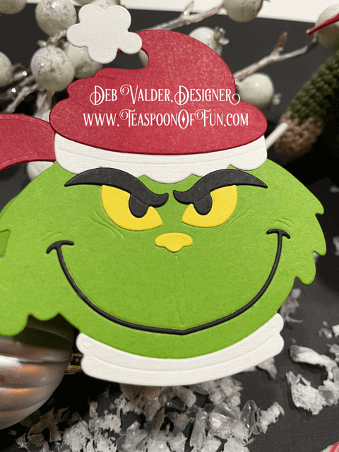 Grinch Stole Christmas Treat Box. All products can be purchased from Teaspoon Of Fun's Paper Crafting Shop at www.TeaspoonOfFun.com/SHOP