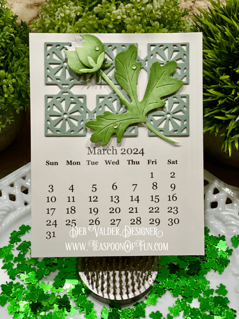 2024 March Calendar Template. All products can be purchased in our Teaspoon Of Fun Paper Crafting Shop at www.TeaspoonOfFun.com/SHOP