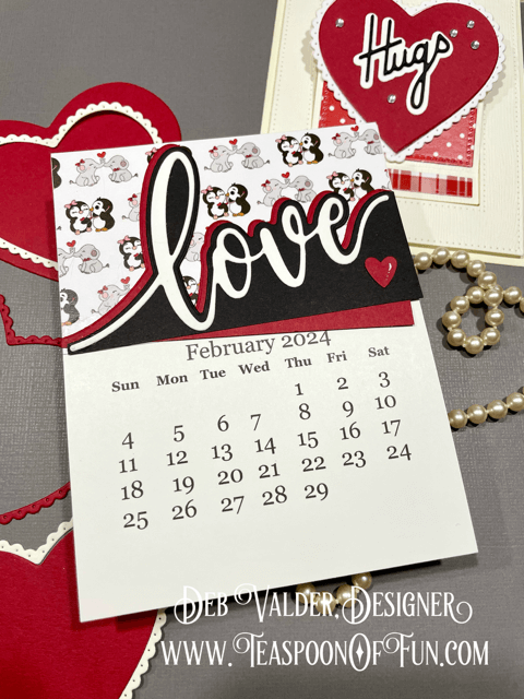 2024 February Calendar Template. All products can be purchased in our Teaspoon Of Fun Paper Crafting Shop at www.TeaspoonOfFun.com/SHOP