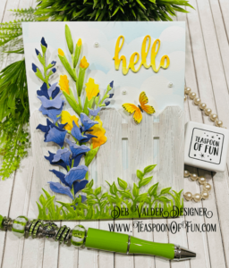 Vintage Garden and Wooden Fence. All products can be purchased in our Teaspoon Of Fun Paper Crafting Shop at www.TeaspoonOfFun.com/shop.