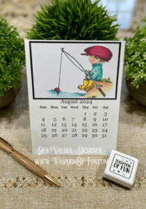 2024 August Calendar Template. All products can be purchased in our Teaspoon Of Fun Paper Crafting Shop at www.TeaspoonOfFun.com/SHOP