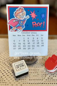 October 2024 Calendar Template. All products can be purchased in our Teaspoon Of Fun Paper Crafting Shop at www.TeaspoonOfFun.com/SHOP.