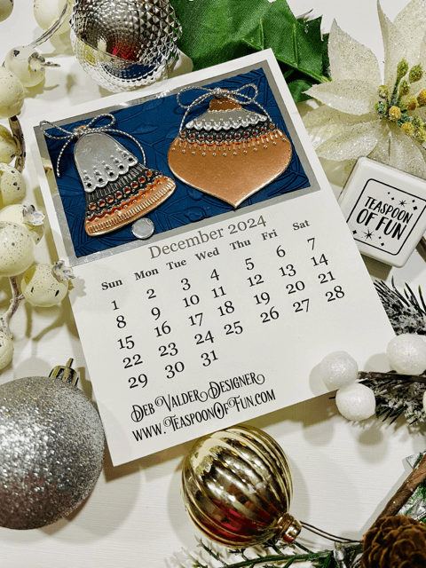 2024 December Calendar Template. All products can be purchased in our Teaspoon Of Fun Paper Crafting Shop at www.TeaspoonOfFun.com/SHOP.