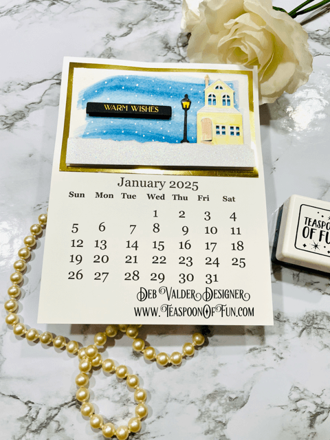 2025 January Calendar Template. All products can be purchased in our Teaspoon Of Fun Paper Crafting Shop at www.TeaspoonOfFun.com/SHOP.
