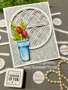 New Arrangement Maker. All products can be purchased in our Teaspoon Of Fun Paper Crafting Shop at www.TeaspoonOfFun.com/SHOP.