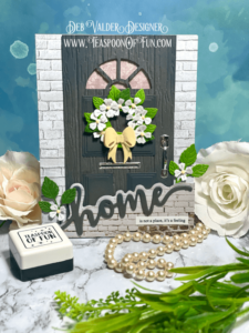 Home's Not a Place It's a Feeling. All products can be purchased in our Teaspoon Of Fun Paper Crafting Shop at www.TeaspoonOfFun.com/SHOP.