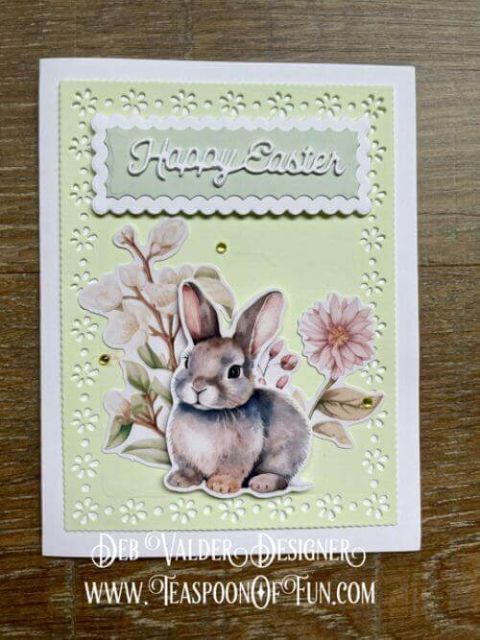 Vintage Easter Quick Cards. All products can be purchased in our Teaspoon Of Fun Paper Crafting Shop at www.TeaspoonOfFun.com/SHOP.