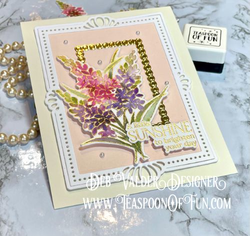 Sunshine & Smiles Today. All products can be purchased in our Teaspoon Of Fun Paper Crafting Shop at www.TeaspoonOfFun.com/SHOP.