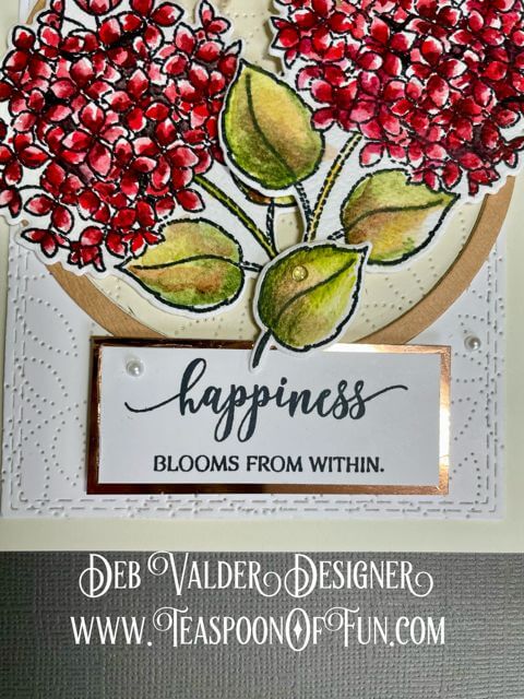 Embroidery Hoops & Hydrangeas. All products can be purchased in our Teaspoon Of Fun Paper Crafting Shop at www.TeaspoonOfFun.com/SHOP.