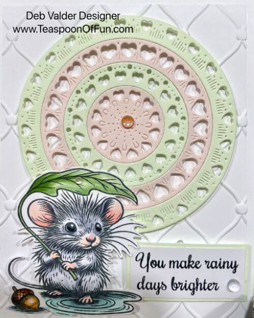 Rainy Days Are Brighter. All products can be purchased on our Teaspoon Of Fun Paper Crafting store at www.TeaspoonOfFun.com/SHOP.