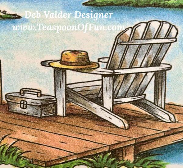 Lake Life NEW Stamp Set. All products can be purchased in our Teaspoon Of Fun Paper Crafting Shop at www.TeaspoonOfFun.com/SHOP.