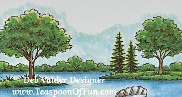 Lake Life NEW Stamp Set. All products can be purchased in our Teaspoon Of Fun Paper Crafting Shop at www.TeaspoonOfFun.com/SHOP.
