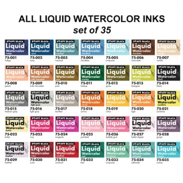 Penny Black Liquid Watercolors - Choose Color - 25 ml bottle - Image 2